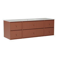 SU2409 Bathroom Vanity w/ Basin - 55.9" W