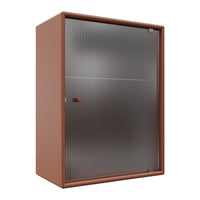 OS1225G Bathroom Cabinet w/ Rippled Glass Door