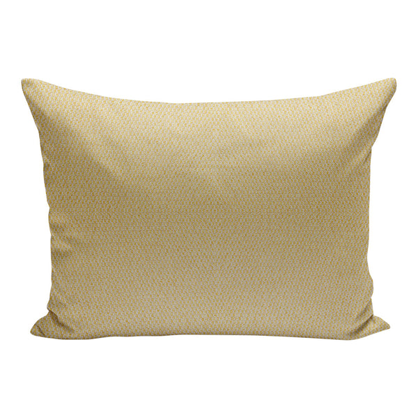 Cream-colored pillow with a subtle geometric pattern, perfect for adding texture to home decor.