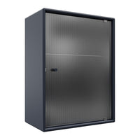 OS1225G Bathroom Cabinet w/ Rippled Glass Door