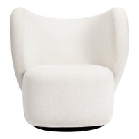 Cozy white accent chair with smooth fabric and a contemporary curved design, perfect for modern decor.
