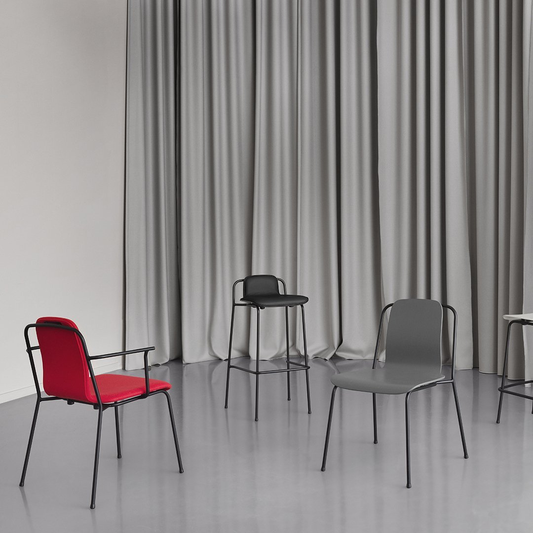 Studio Bar Stool - Fully Upholstered