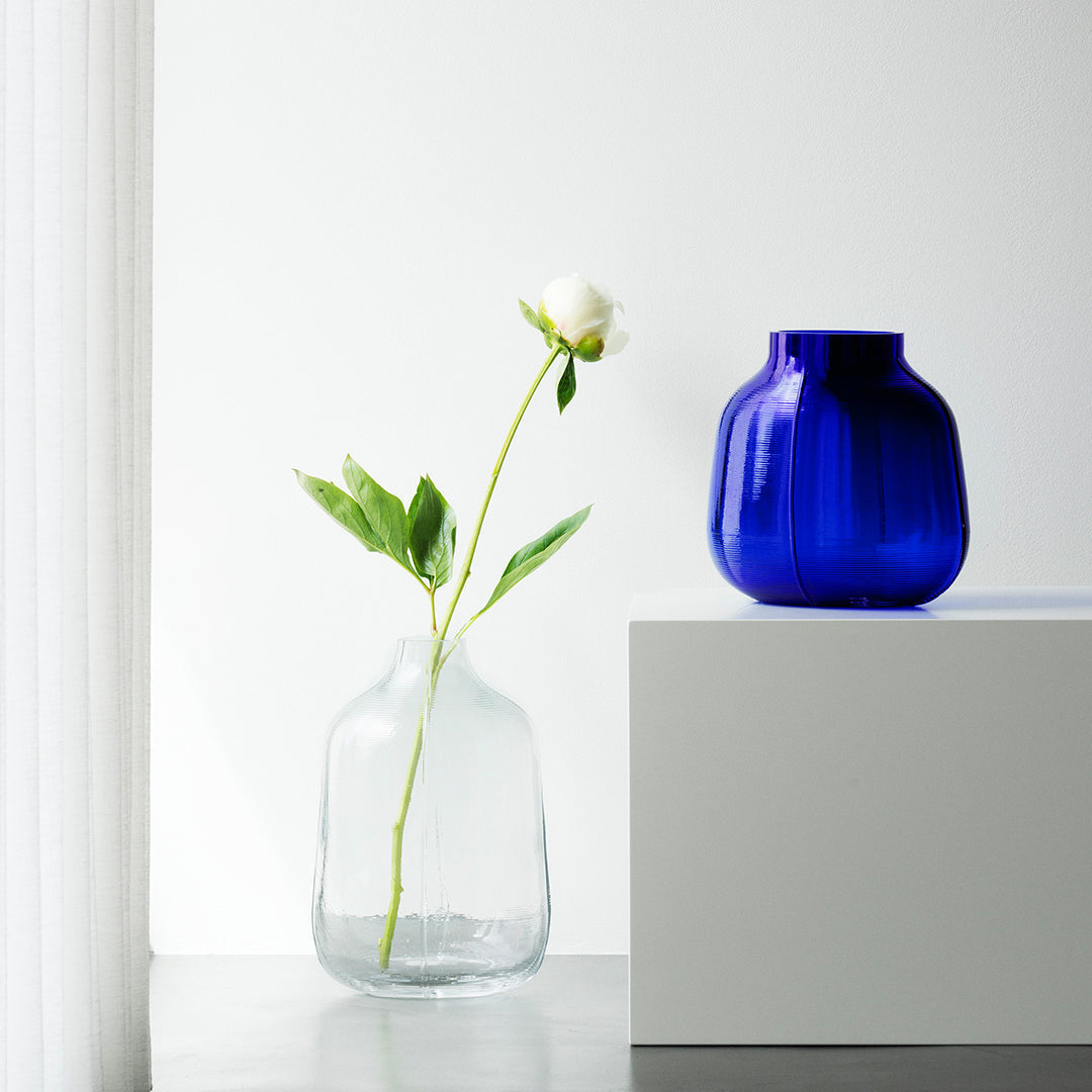 Vaso grande in vetro trasparente Step Normann Copenhagen - 31cm