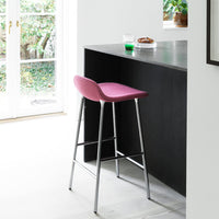 Form Bar Stool - Metal Legs - Upholstered