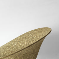 Gold textured cone-shaped design with a shimmering finish, perfect for modern decor.