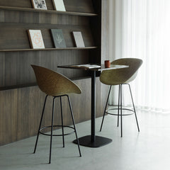 Mat Counter Chair w/ Arms - Front Upholstered