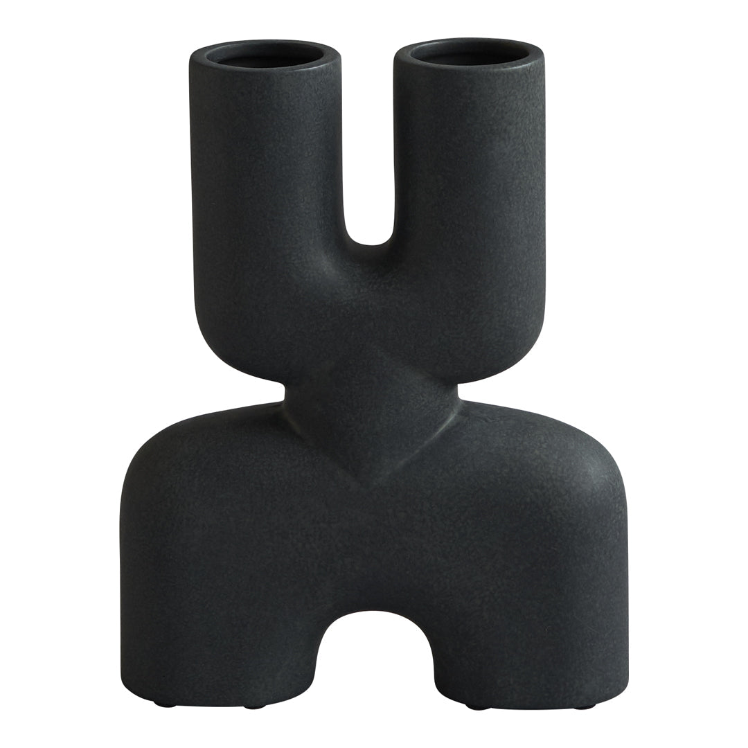 花瓶・フラワースタンド 101  Cobra Double Mini Black Cobra Double Vase – Danish Design Store