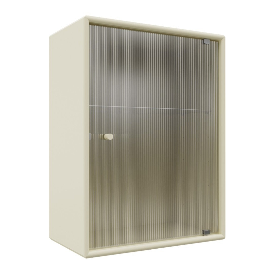 OS1225G Bathroom Cabinet w/ Rippled Glass Door