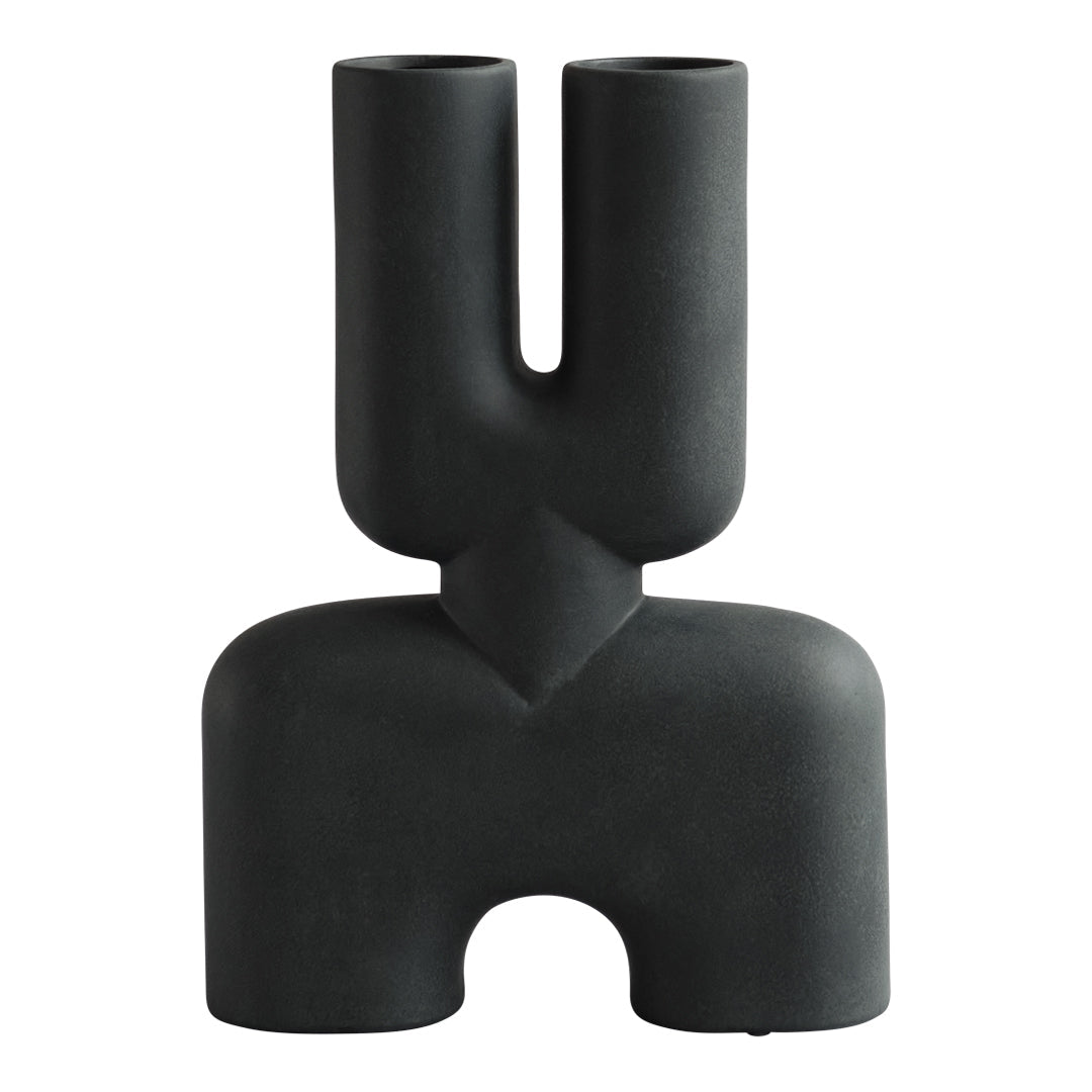 240　101 コペンハーゲン　Cobra Double Medio Black Cobra Double Vase – Danish Design Store