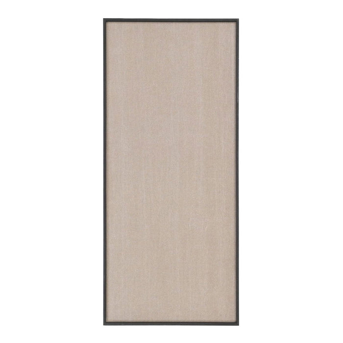 Light beige wall art with a subtle texture, framed in sleek black for a modern touch. Perfect for minimalistic decor.