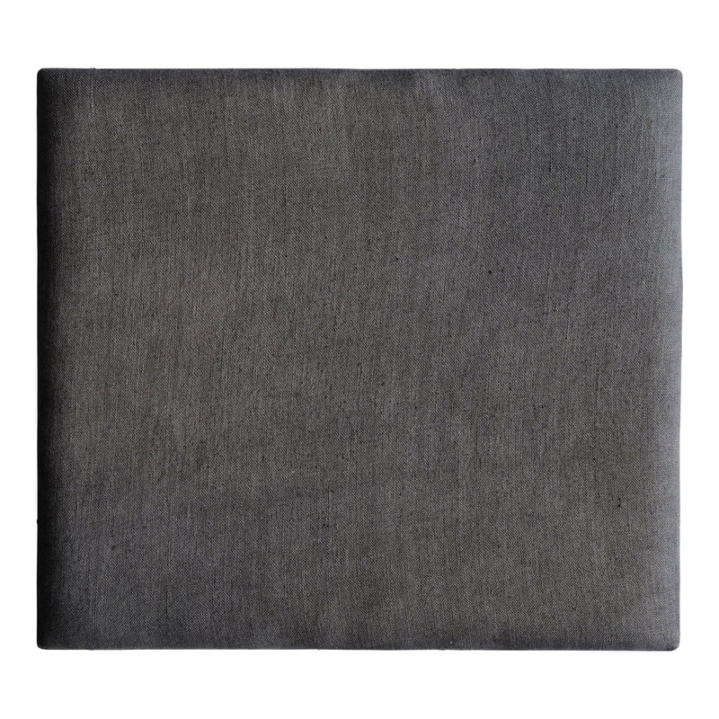 "Solid dark gray leather texture, featuring a smooth, matte finish with subtle variations."