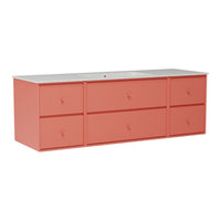 SU2409 Bathroom Vanity w/ Basin - 55.9" W