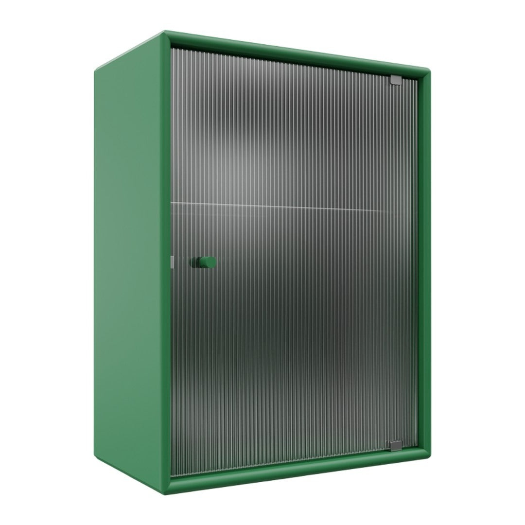 OS1225G Bathroom Cabinet w/ Rippled Glass Door