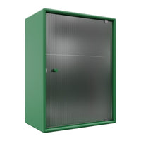 OS1225G Bathroom Cabinet w/ Rippled Glass Door