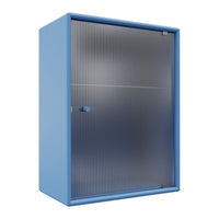 OS1225G Bathroom Cabinet w/ Rippled Glass Door