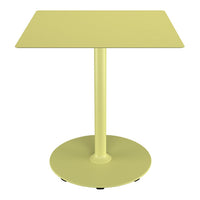 PICO Outdoor Café Table w/ Round Base - Square