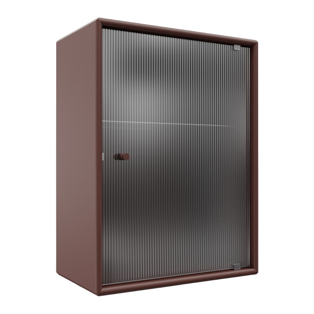 OS1225G Bathroom Cabinet w/ Rippled Glass Door