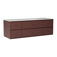 SU2409 Bathroom Vanity w/ Basin - 55.9" W