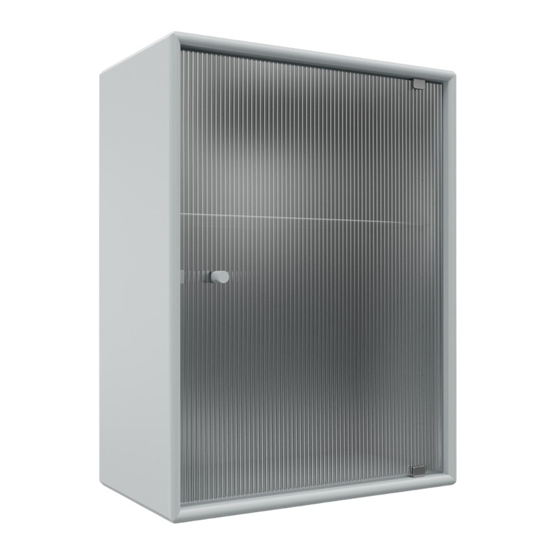 OS1225G Bathroom Cabinet w/ Rippled Glass Door
