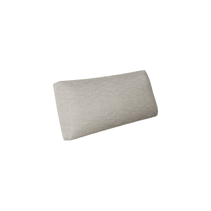 Gray textured pillow with a subtle woven pattern, perfect for any modern decor.