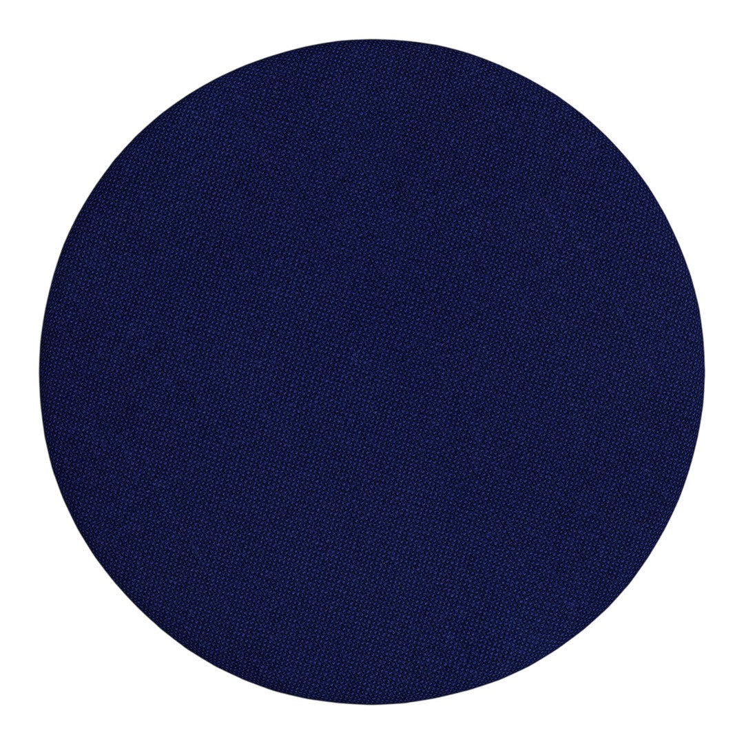 Solid navy blue round decor item, perfect for modern designs and stylish accents. Versatile and elegant choice.