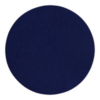 Solid navy blue round decor item, perfect for modern designs and stylish accents. Versatile and elegant choice.