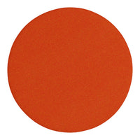 Bright orange circular surface with a smooth, even texture, perfect for bold decorative accents.