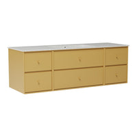 SU2409 Bathroom Vanity w/ Basin - 55.9" W