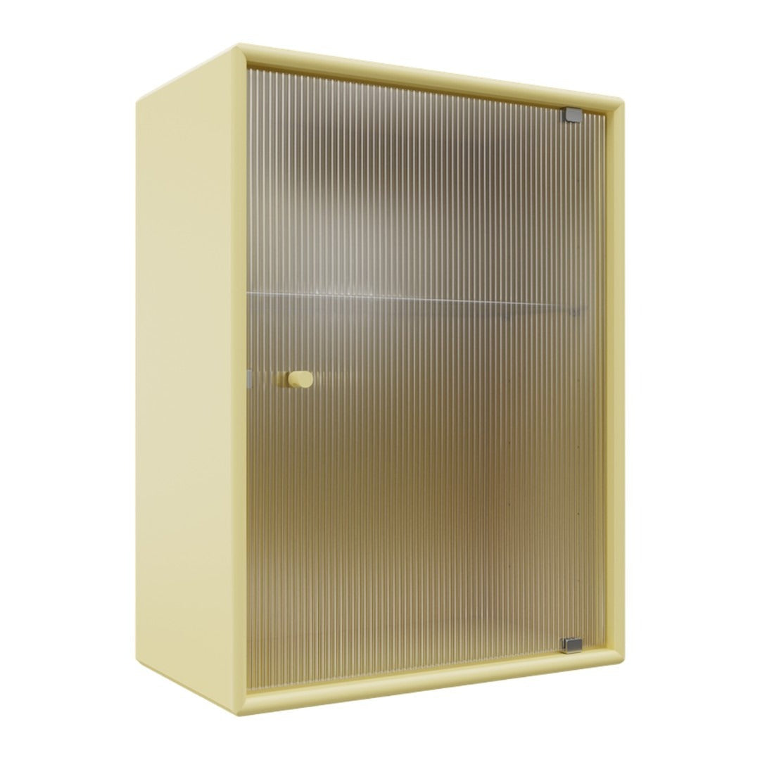 OS1225G Bathroom Cabinet w/ Rippled Glass Door