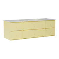 SU2409 Bathroom Vanity w/ Basin - 55.9" W