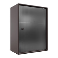OS1225G Bathroom Cabinet w/ Rippled Glass Door