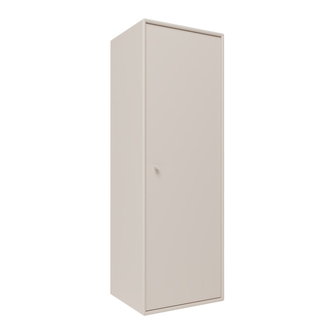 Cream-colored wardrobe with a smooth, solid finish and minimalist design. Ideal for modern interiors.