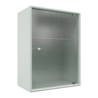 OS1225G Bathroom Cabinet w/ Rippled Glass Door