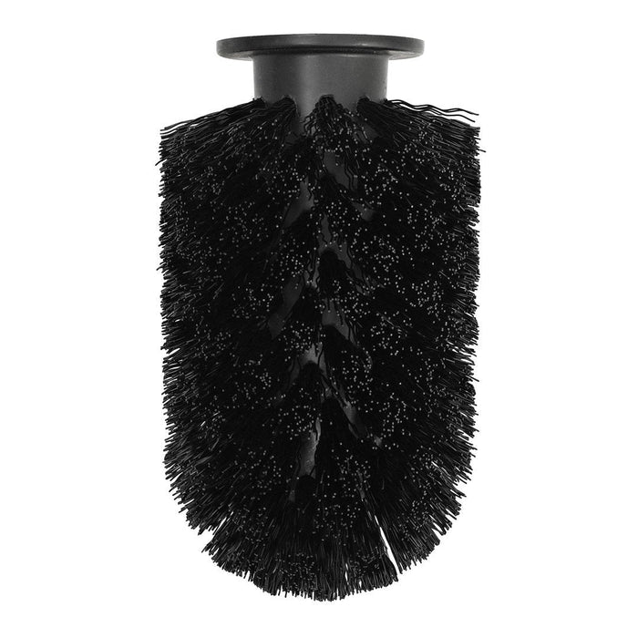 Black bristle brush head with a textured, fluffy pattern for effective cleaning and dusting.
