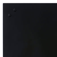 Matte black surface with subtle texture and two black screws for a sleek, modern look. Ideal for minimalist decor.