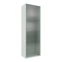 Ripple VI Tall Bathroom Cabinet - Wall Mounted