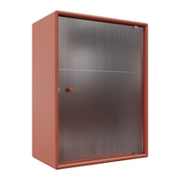 OS1225G Bathroom Cabinet w/ Rippled Glass Door