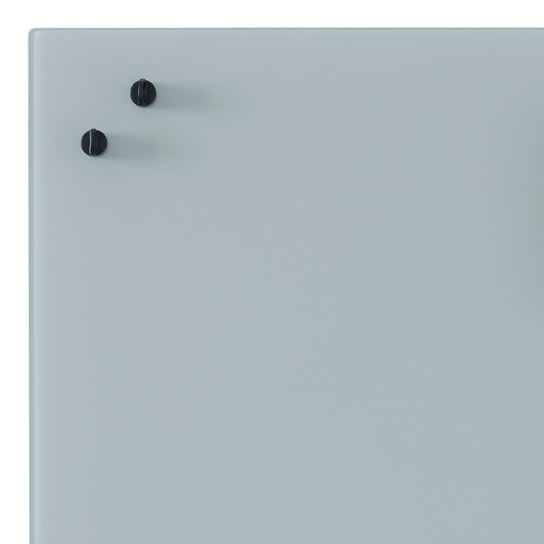 Light gray surface with two black knobs, featuring a sleek, minimalistic design. Perfect for modern decor.