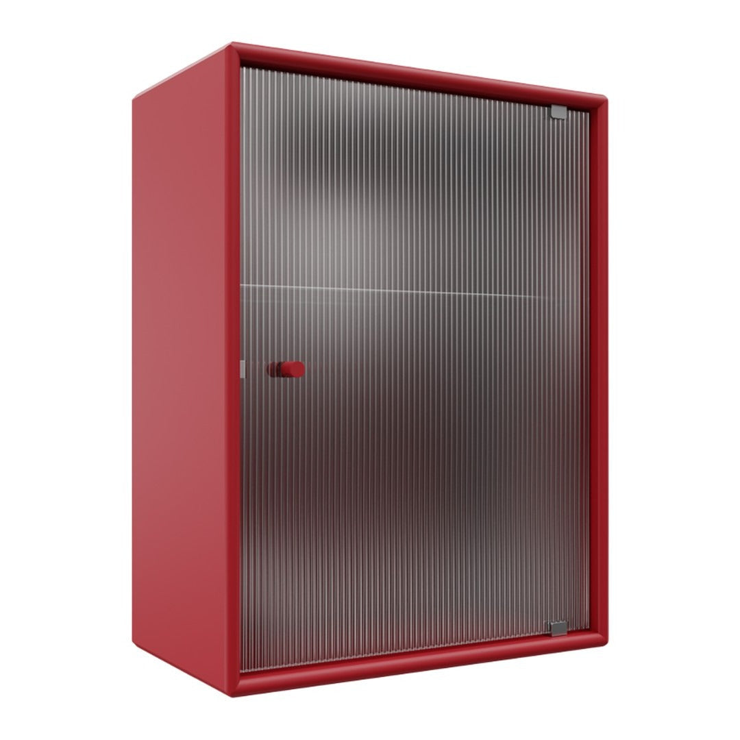 OS1225G Bathroom Cabinet w/ Rippled Glass Door