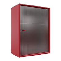 OS1225G Bathroom Cabinet w/ Rippled Glass Door