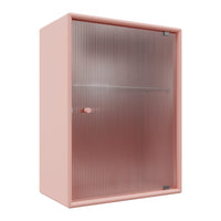 OS1225G Bathroom Cabinet w/ Rippled Glass Door