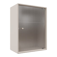 OS1225G Bathroom Cabinet w/ Rippled Glass Door
