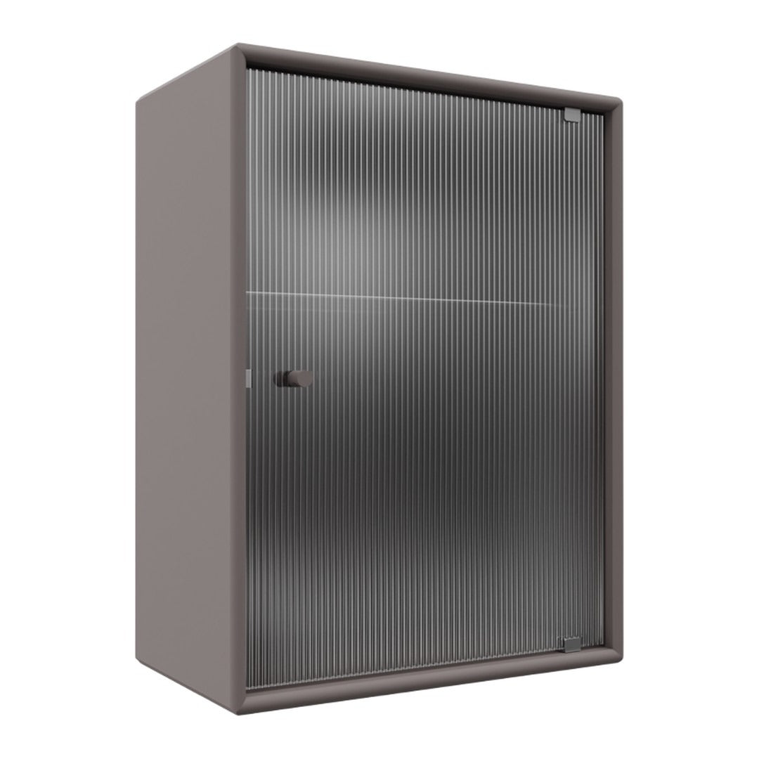 OS1225G Bathroom Cabinet w/ Rippled Glass Door