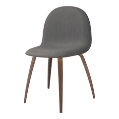 Gubi 3D Dining Chair - Wood Base - Wood Veneer - Front Upholstered