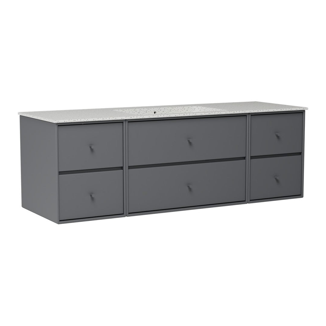 SU2409 Bathroom Vanity w/ Basin - 55.9" W