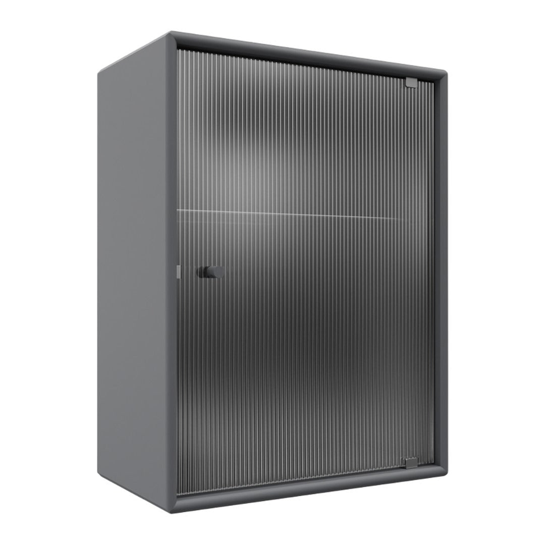 OS1225G Bathroom Cabinet w/ Rippled Glass Door