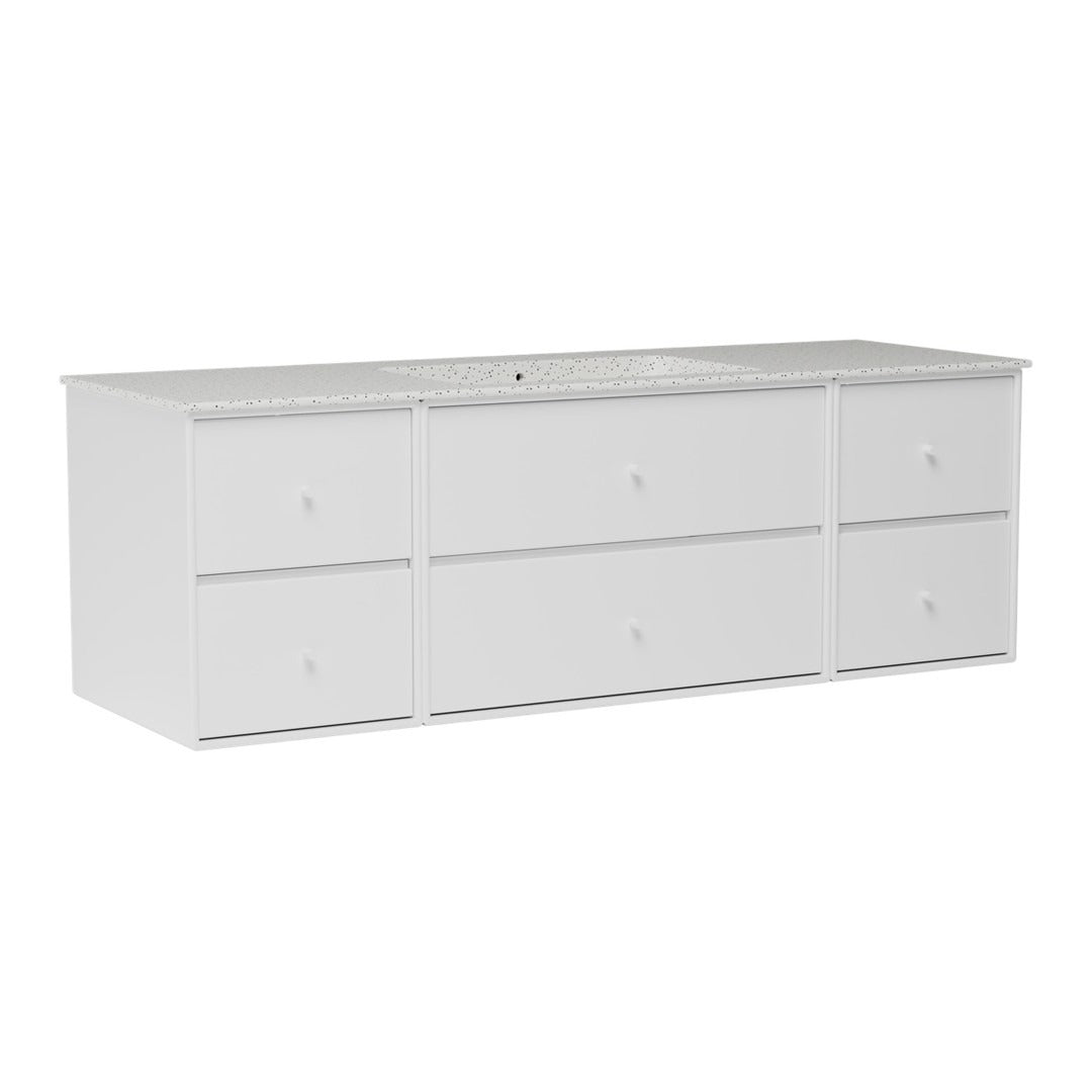 SU2409 Bathroom Vanity w/ Basin - 55.9" W