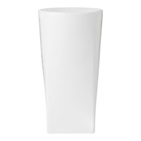 Sleek white vase with a smooth, minimal design, perfect for modern decor. No patterns, just elegant simplicity.