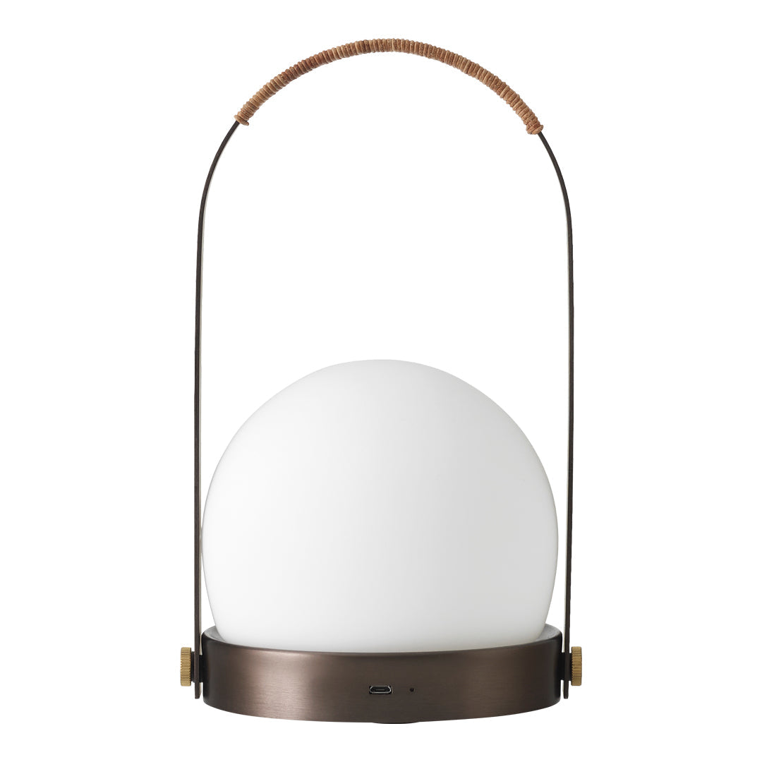 Carrie Portable Table Lamp - Bronzed Brass