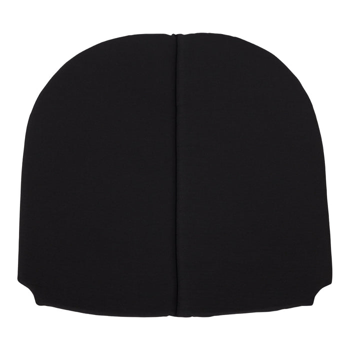 Black double-layered hat with a smooth, seamless design. Perfect for stylish and minimalistic looks.